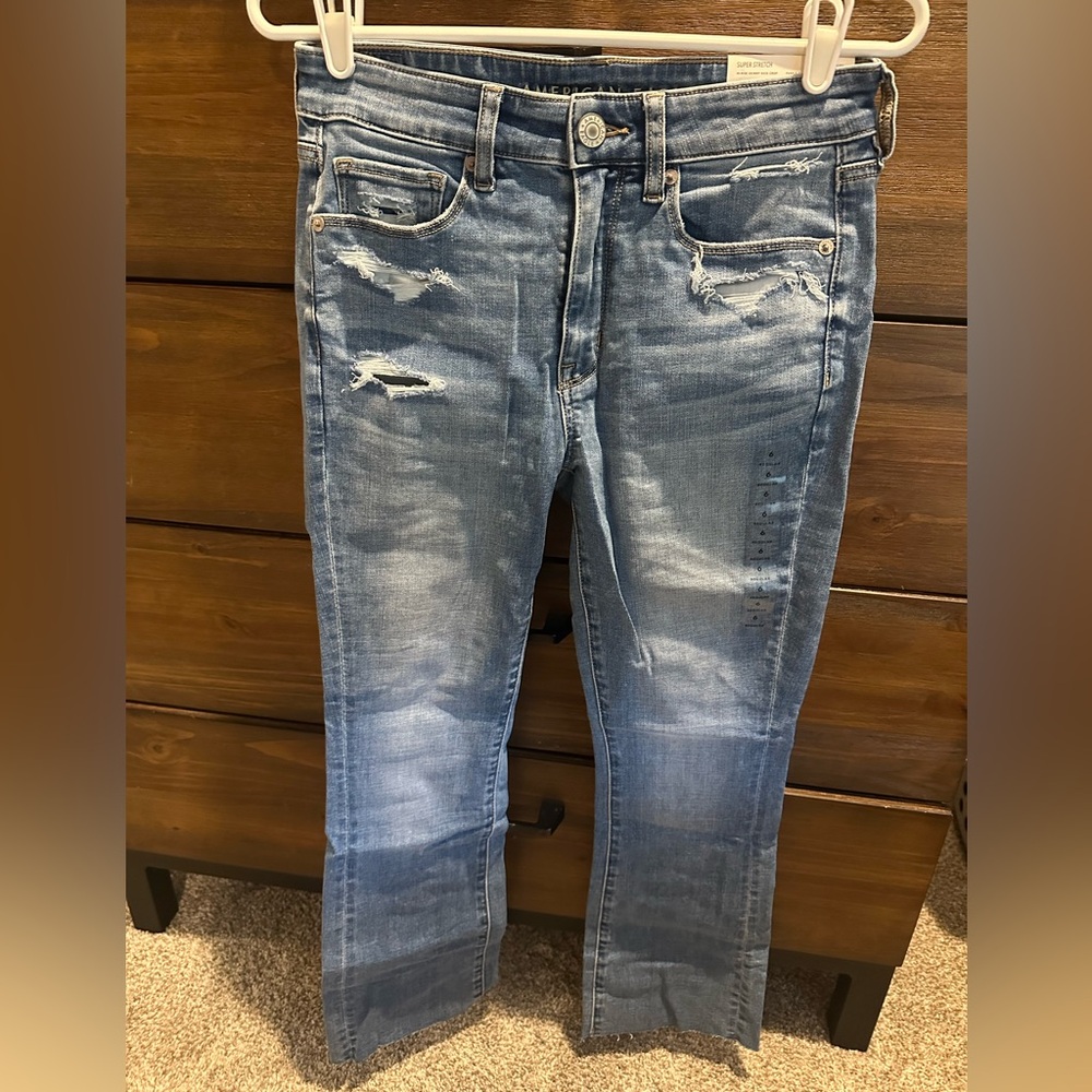 AE Distressed Blue Jeans